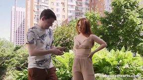Ginger girl six nines and laid by her boyfriend