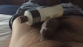 Masturbating With My Shampoo Bottle in Hotel Room While Listening to Hot Blonde College Girl Getting Fucked