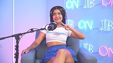 Hot brunette CamilaHenao has an extreme orgasm after receiving all the cum in her mouth!