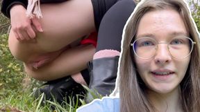 Wild 18-Year-Old Engages In Public Masturbating & Wet Piss Acts