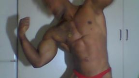 Muscle Guy Showing Off