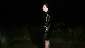 Kinky latex and nylon show with stunning deviant cunt