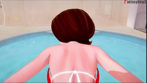 Helen Parr POV sex in the hotsprings | POV | The Incredibles | Thanks