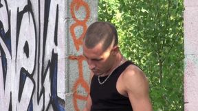 Nik o fucked by real straight boy outdoor