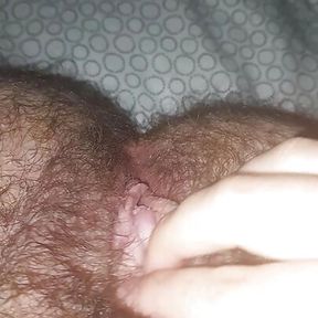 POV horny ftm trans guy has a sneaky wank in his hotel room