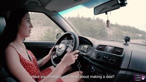 Driving Test Turned Into Outdoor Fucking - English Subtitles - 4K