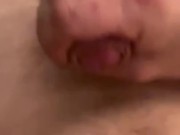 Boy fills belly button with big load