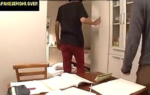 Japanese mom and  son fucking at night