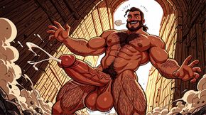 Horny Ai Men Nude Cumming