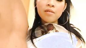 ”19 year old big titted gogo dancer Bebe from Bangkok gets creampied.”