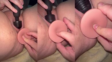 Solo wife rips a dildo making cum and squirting mess everywhere