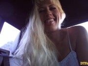 DTFSluts - Outdoors with this sluty blonde