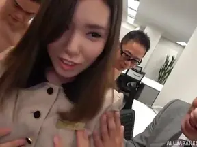 Ootani Shiori Gets Rough Gangbang Then Facial After Orgasmic Sex