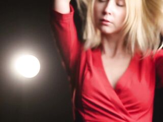 Nice-looking Lady in Red Takes that Jock with such Enjoyment - Sexy Suit Bang