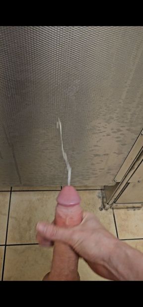 Cumshot while bored at work.