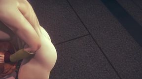 Black Widow Gets Fucked and Sucked by Wonder Woman Futa 3D Hentai Game