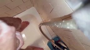 Playing and Washing My Dick in the Shower