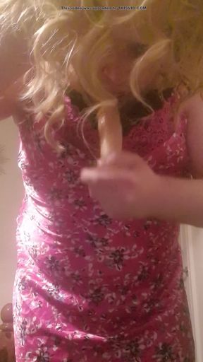 sucking big dildo for mean dom