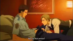 Two Hot Yaoi Warriors Share Forbidden Pleasure Amid Stormy Clouds