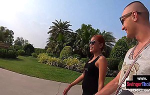 Amateur Thai cutie blowjob and sex with boyfriend once back in the hotel