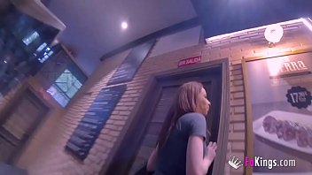 She came from Barcelona to b enjoy and lick Adrian&#039_s cock in public
