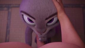 Hot Yiff With a 3D Furry Judy Hopps Who's Fond Of Dick-sucking