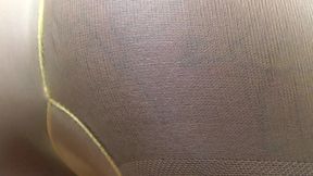 Ebony Barbie Estrella`s Nylon Ass Play. Facesitting POV!