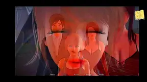 Brave Brunette Seduced by Busty MILF in Sizzling 3D Hentai Escape