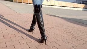 24zed Alexas walk in leather boots (mp4-HD)