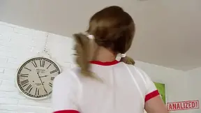 Innocent teen gets her wet ass filled with cum