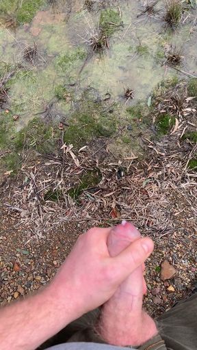 Outdoor roadside orgasm