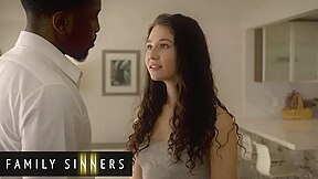 Isiah Maxwell And Liz Jordan - Hot Brunette Asks Her Stepfather To Show Her How A Real Man Pleases A Woman