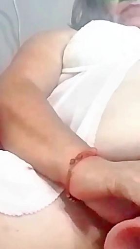 Must-see moment from &quot;BBW GRANNY MILF PLAYING WITH A HUGE BIG THICK DILDO&quot;