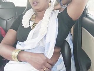 Bhabi car sex. Telugu dirty talks.