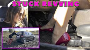 TANYA STUCK IN THE MUD REVVING NYLON HIGH HEELS HD 1080 (real video) FULL VIDEO 51 MIN