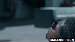 MaleNoir.com - Muscled DeAngelo drowns my butt in ecstasy