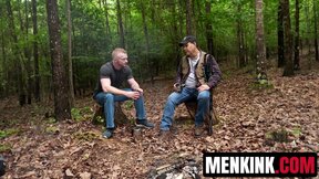 Colt Spence captures Brody Fox for outdoor rope bondage adventure