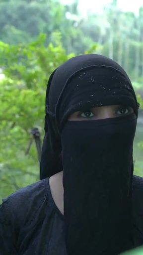 Key moment from &quot;Innocent Hijab girl shared by Husband! Indian Sex&quot;