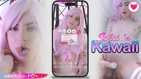 First Anal Orgasms For Cute Kawaii Pink Haired Girl !