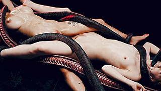 Rae Lil Black And Jia Lissa 3d Asian Monster Fucked