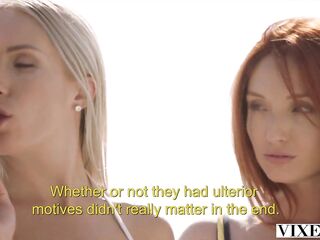 VIXEN Consummate Redhead Is Tempted On Vacation By A Pair