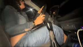 Night Drive in Denim: Horny Pedal Pumping & Hard Shifter Domination