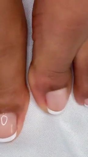 Pink Foxx Wiggles Toes with French Pedicure