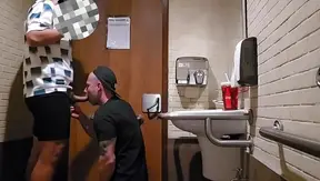 Amateur Mall Bathroom Anal: Taking a Monster Cock in Public!