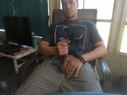 Jerking off on the Porch
