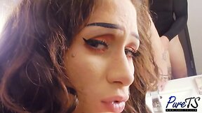 BTS of brand new LADYBOY starlet Jenna Gargles drilled