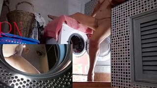 Housewife pounded into the washing machine. Domination inside PART2