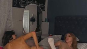 Teen's First Time Getting Fucked by Milf for Christmas