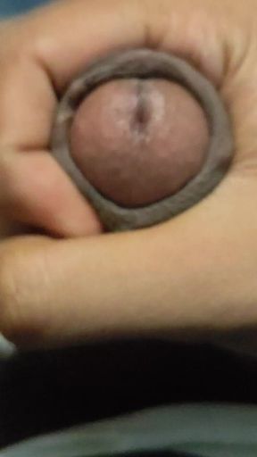 Closeup jerking of my Dick in my bathroom   Clip 1