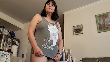 BBW Stepmom Seduces by Videocall